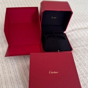 Authentic Cartier Bracelet Luxurious Red Box Set